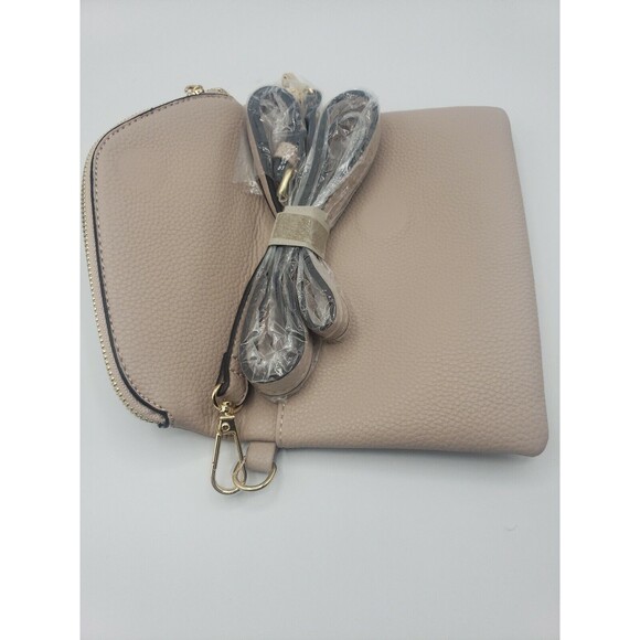 MIA K PINK CROSSBODY MAUVE PURSE GOLD TONE ACCENTS‎ - Picture 7 of 14